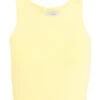 Yellow Crop Top -Claasyoo Shop 00100038788 ZM