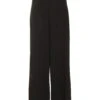 Black Buckle Palazzo Trousers -Claasyoo Shop 00100038843 ZM