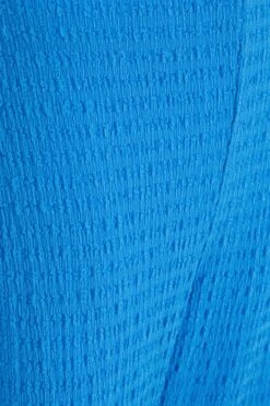 Blue One Shoulder Palazzo Jumpsuit -Claasyoo Shop 00100038851 ZS