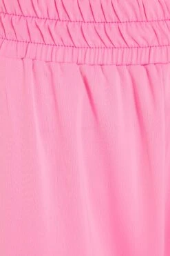 Pink Satin Cargo Trousers -Claasyoo Shop 00100038932 ZS