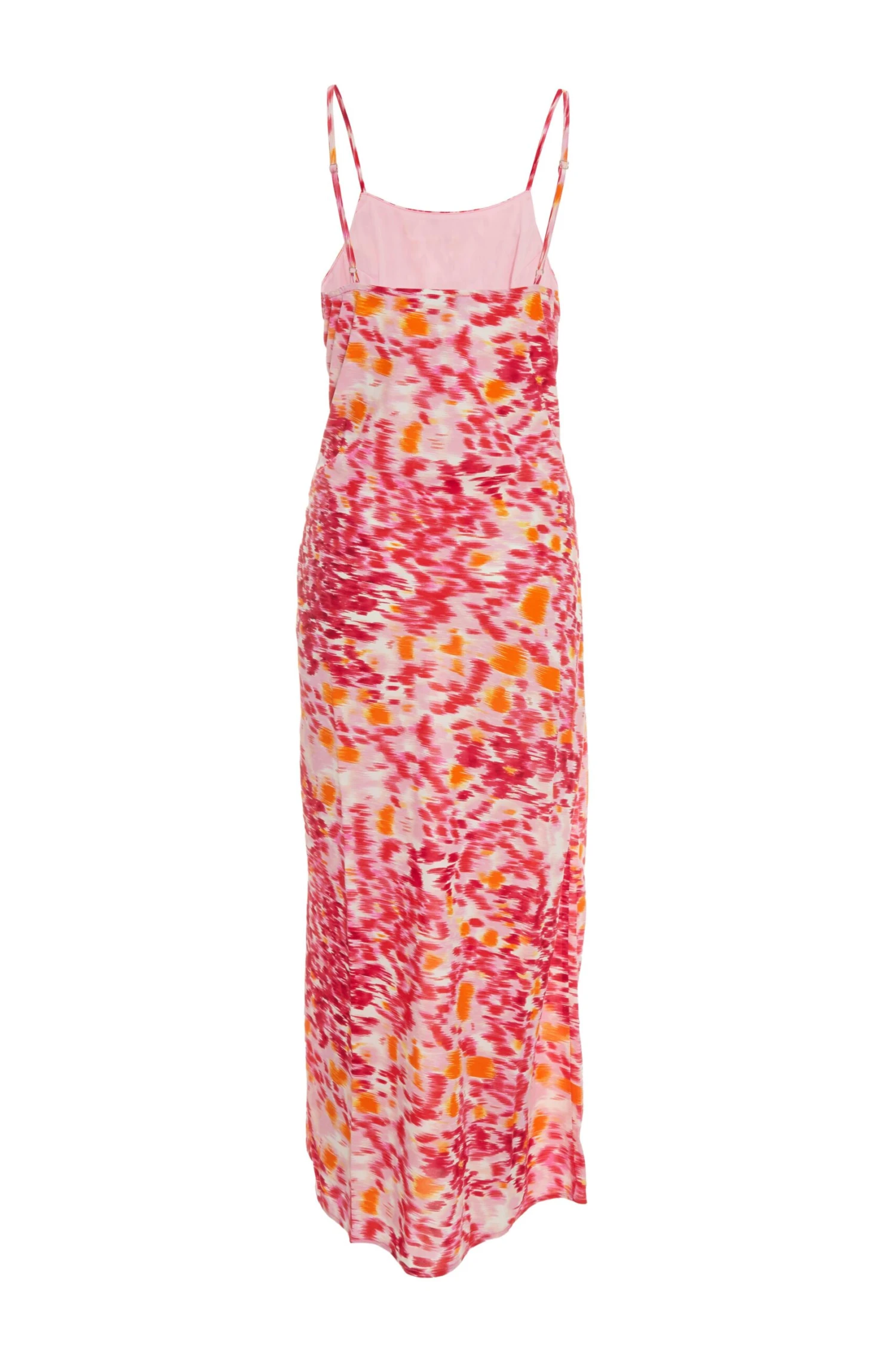 Pink Brush Stroke Ruched Midaxi Dress 7 Pink Brush Stroke Ruched Midaxi Dress - Image 5