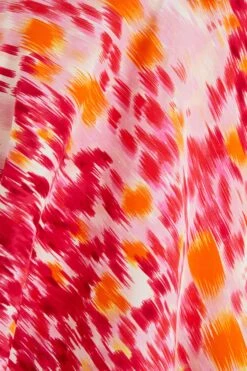 Pink Brush Stroke Playsuit -Claasyoo Shop 00100038961 ZS