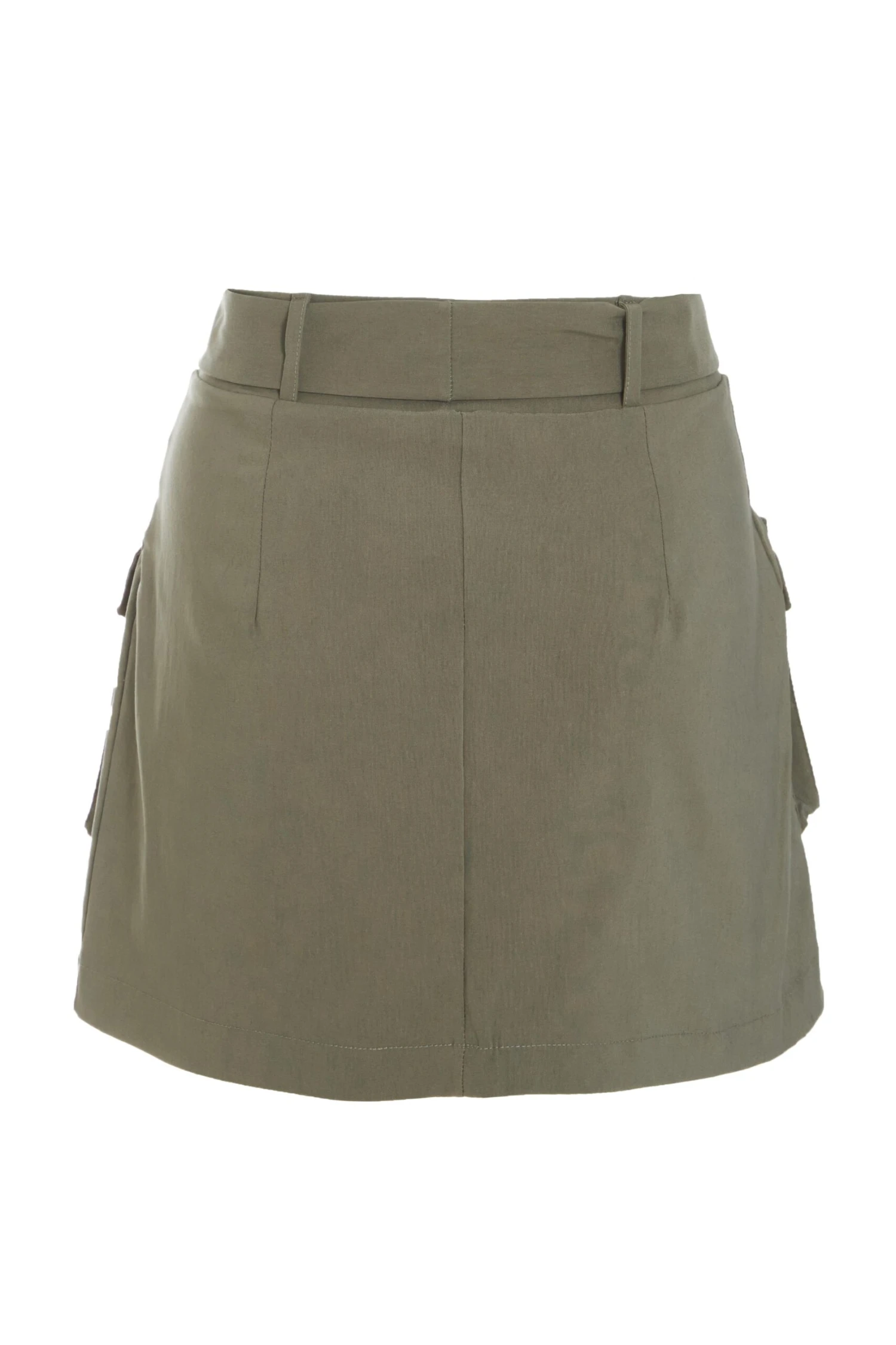 Khaki Cargo Mini Skirt 7 Khaki Cargo Mini Skirt - Image 5