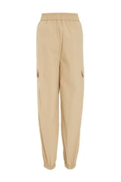 Camel Parachute Cargo Trouser -Claasyoo Shop 00100038980 ZB