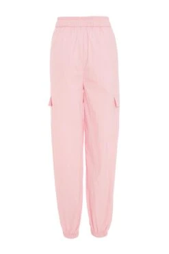 Pink Parachute Cargo Trouser -Claasyoo Shop 00100038982 ZB