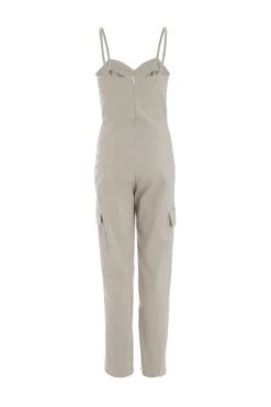 Stone Corset Cargo Jumpsuit -Claasyoo Shop 00100039054 ZB