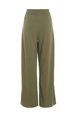 Khaki High Waisted Palazzo Trousers -Claasyoo Shop 00100039072 ZB