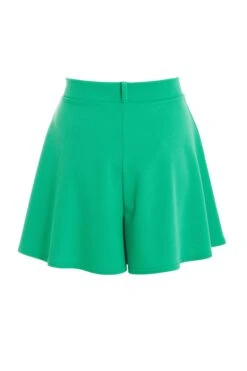 Green High Waist Shorts -Claasyoo Shop 00100039076 ZB
