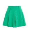 Green High Waist Shorts -Claasyoo Shop 00100039076 ZM