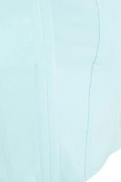 Mint Cropped Corset Top -Claasyoo Shop 00100039085 ZS