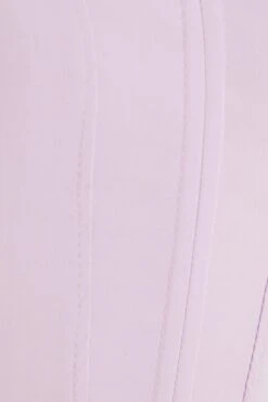 Lilac Cropped Corset Top -Claasyoo Shop 00100039086 ZS