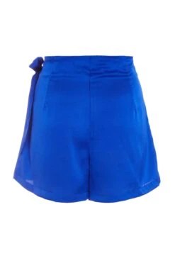 Royal Blue Wrap Satin Skort 12 Royal Blue Wrap Satin Skort -Claasyoo Shop 00100039237 ZB