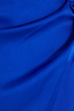 Royal Blue Wrap Satin Skort 13 Royal Blue Wrap Satin Skort -Claasyoo Shop 00100039237 ZS
