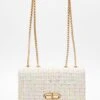 Multicoloured Tweed Cross Body Bag -Claasyoo Shop 00100039302 ZM