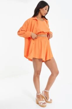 Orange 3 Piece Set -Claasyoo Shop 00100039315 XS