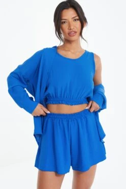 Royal Blue 3 Piece Set 8 Royal Blue 3 Piece Set -Claasyoo Shop 00100039318 XM
