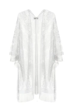 White Lace Kimono -Claasyoo Shop 00100039378 ZB