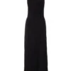 Petite Black Halterneck Textured Maxi Dress -Claasyoo Shop 00100039463 ZM