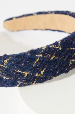 Navy Boucle Headband -Claasyoo Shop 00100039650 ZS