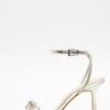 Silver Bow Heeled Sandals -Claasyoo Shop 00100039712 ZM